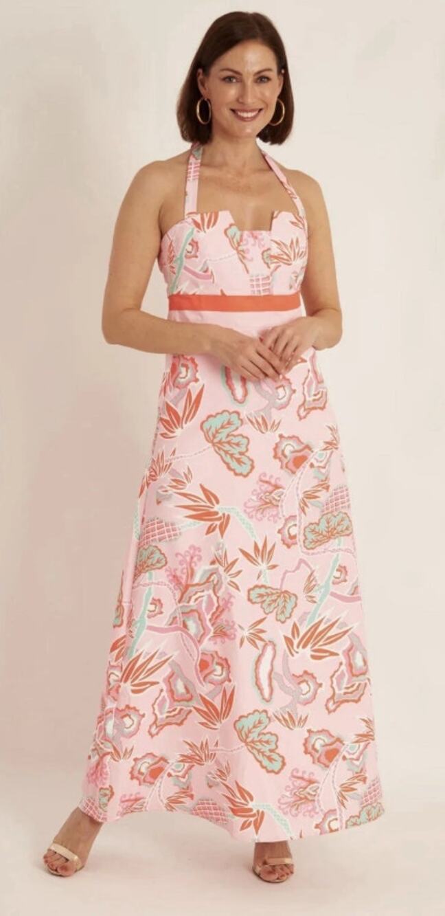 CK Bradley Cece Maxi Gown Winifred Pink Size Large
